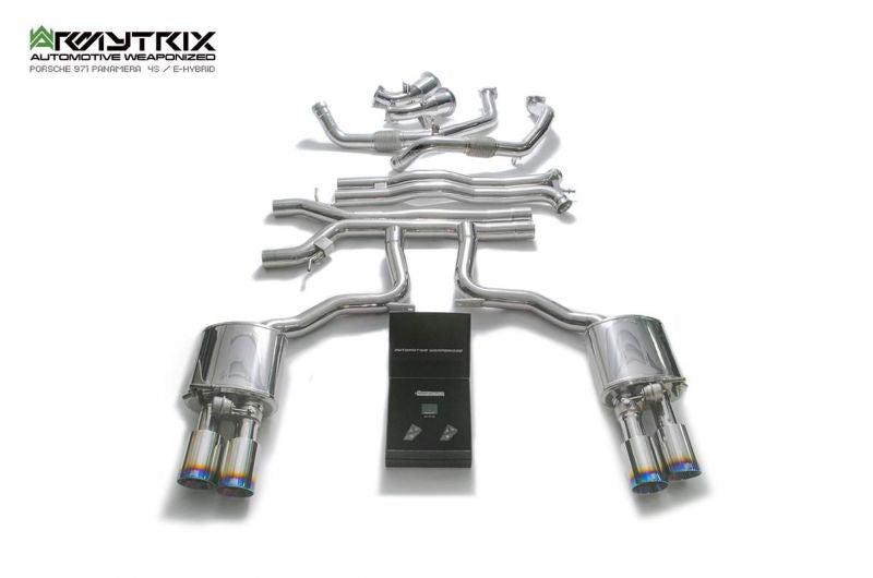 Armytrix exhaust system for Porsche Panamera 971 4S/4 E-Hybrid 2.9L V6 Twin Turbo (2017-present) valvetronic exhaust system