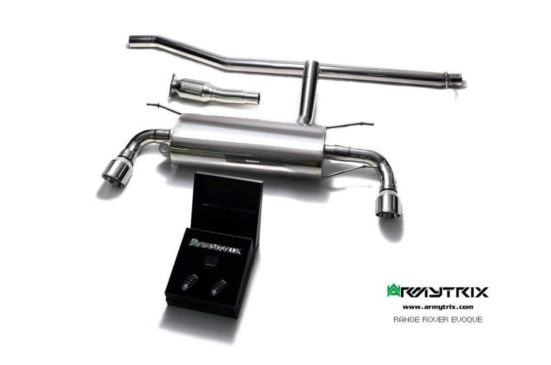 Armytrix exhaust systems for Land Rover Range Rover Evoque PURE/SE (2011-present) valvetronic exhaust system