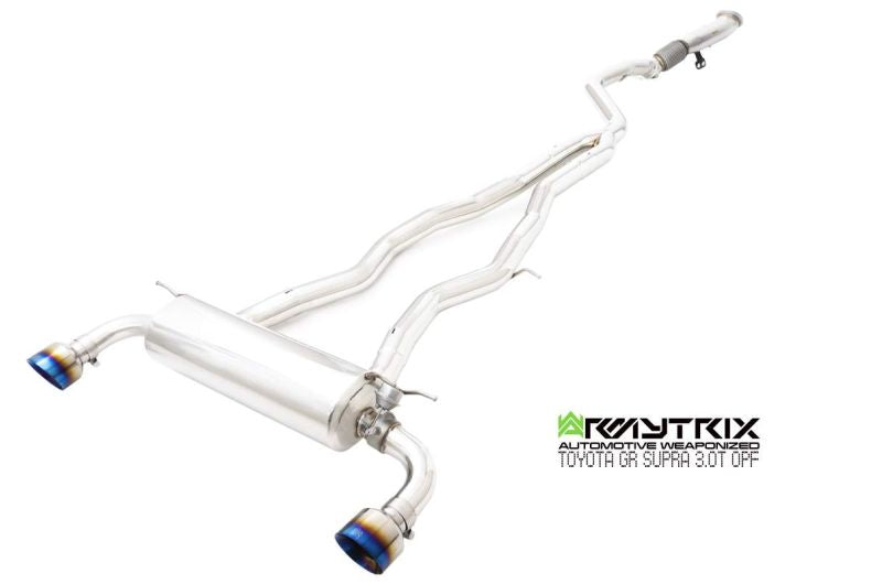 Armytrix exhaust system for Toyota GR Supra A90 A91 OPF (2019-present) valvetronic exhaust system