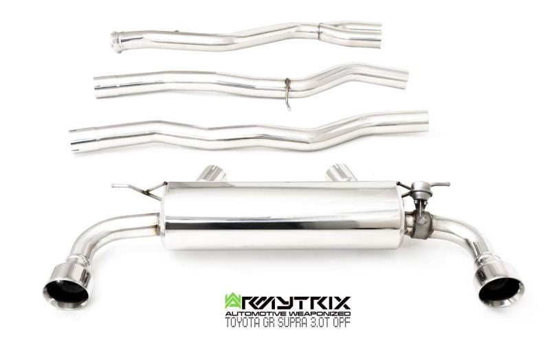 Armytrix exhaust system for Toyota GR Supra A90 A91 OPF (2019-present) valvetronic exhaust system