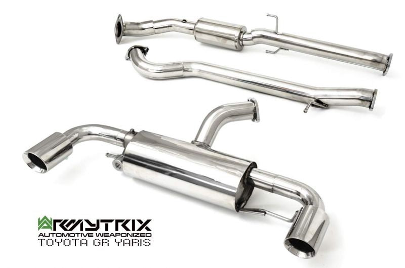 Armytrix exhaust system for TOYOTA GR Yaris (2020-Present) valvetronic exhaust system