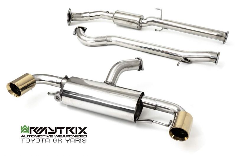 Armytrix exhaust system for TOYOTA GR Yaris (2020-Present) valvetronic exhaust system