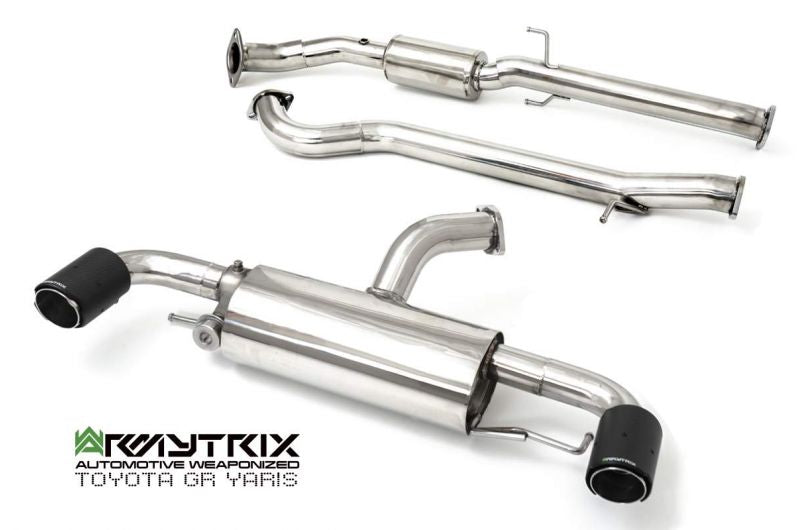 Armytrix exhaust system for TOYOTA GR Yaris (2020-Present) valvetronic exhaust system