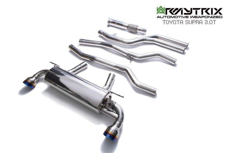 Armytrix exhaust system for Toyota GR Supra A90 A91 / OE Valve Control / Non-OPF (2019-Present) valvetronic exhaust system