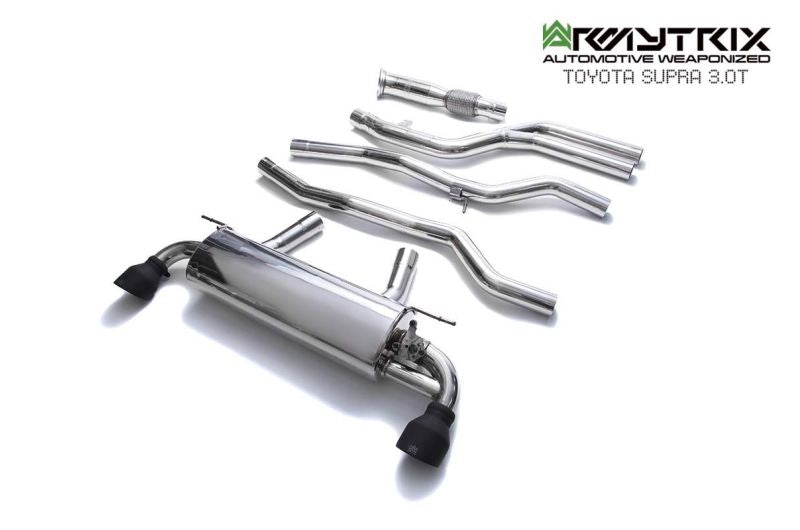 Armytrix exhaust system for Toyota GR Supra A90 A91 / OE Valve Control / Non-OPF (2019-Present) valvetronic exhaust system