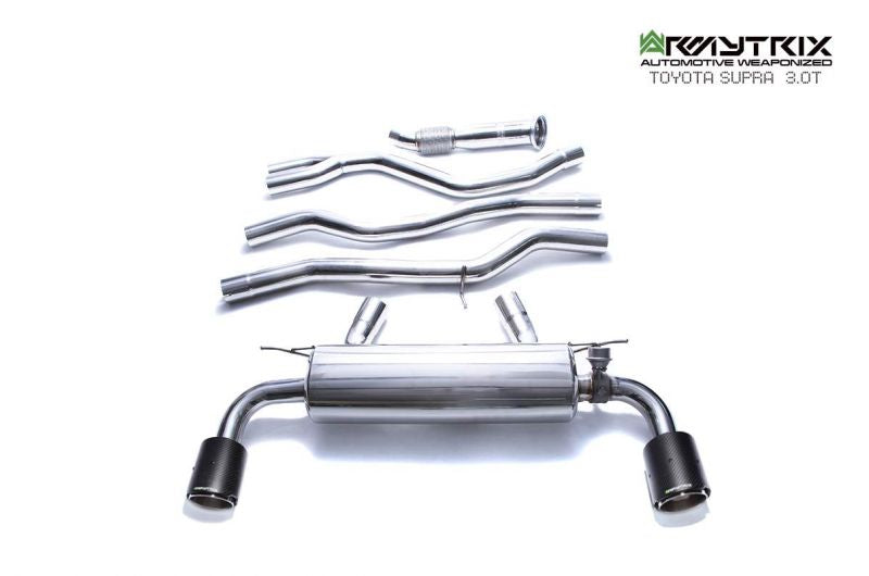 Armytrix exhaust system for Toyota GR Supra A90 A91 Non-OPF (2019-Present) valvetronic exhaust system