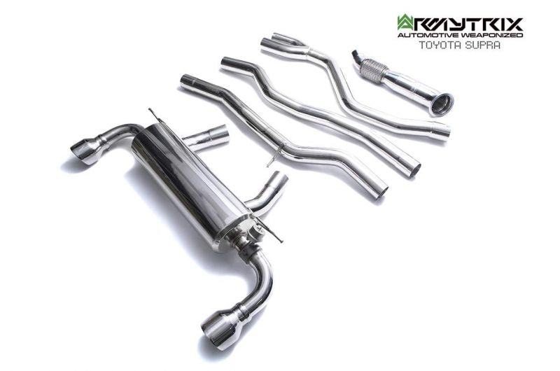 Armytrix exhaust system for Toyota GR Supra A90 A91 Non-OPF (2019-Present) valvetronic exhaust system