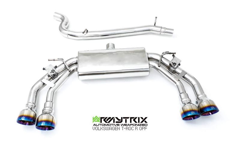 Výfukový systém Armytrix pro Volkswagen T-ROC R (2020-Present) valvetronic exhaust system