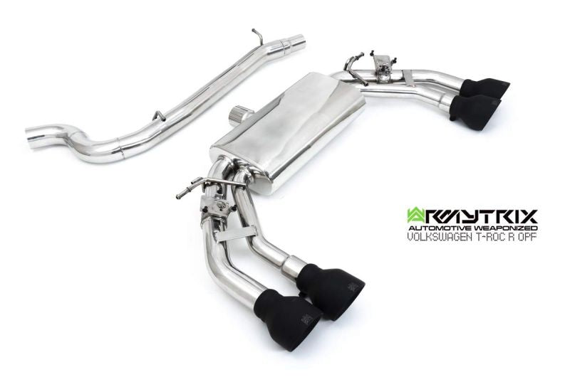 Výfukový systém Armytrix pro Volkswagen T-ROC R (2020-Present) valvetronic exhaust system