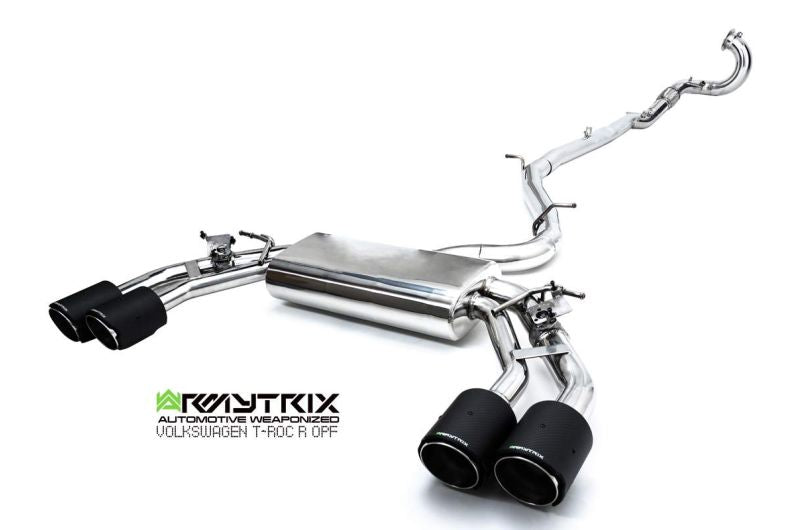 Armytrix exhaust system for Volkswagen T-ROC R (2020-Present) valvetronic exhaust system