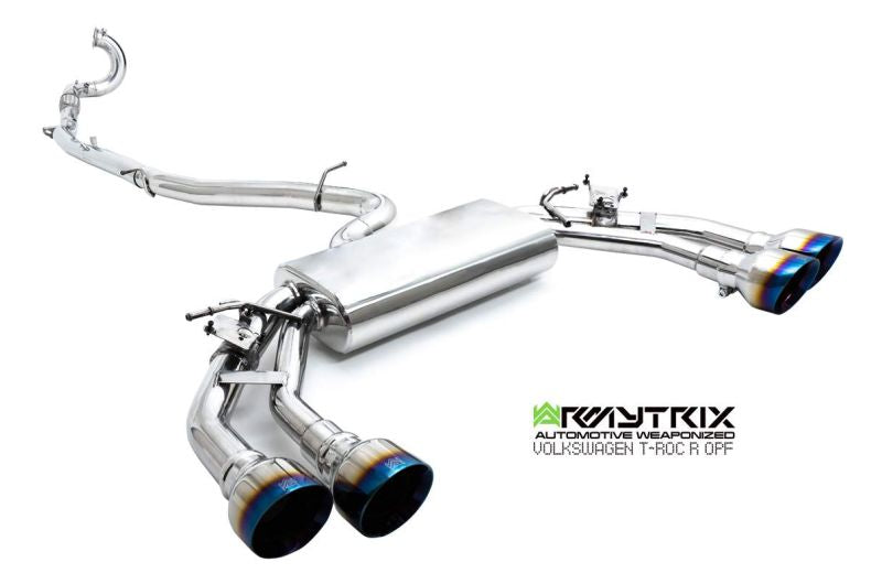 Armytrix exhaust system for Volkswagen T-ROC R (2020-Present) valvetronic exhaust system