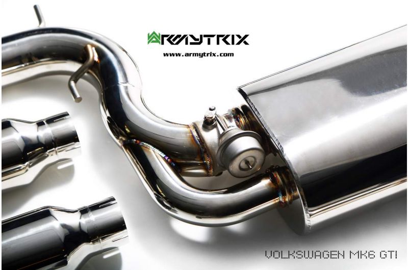 Výfukový systém Armytrix pro Volkswagen Golf 6 gti 2.0 Turbo (2008-2013) valvetronic exhaust system